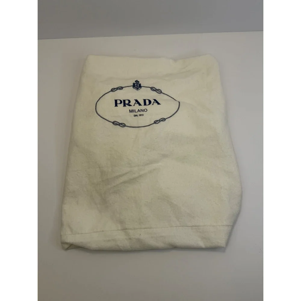 Prada Vitello Daino Phenix Leather Satchel Bag Tan Camel Silver Logo Y2K 90s‎